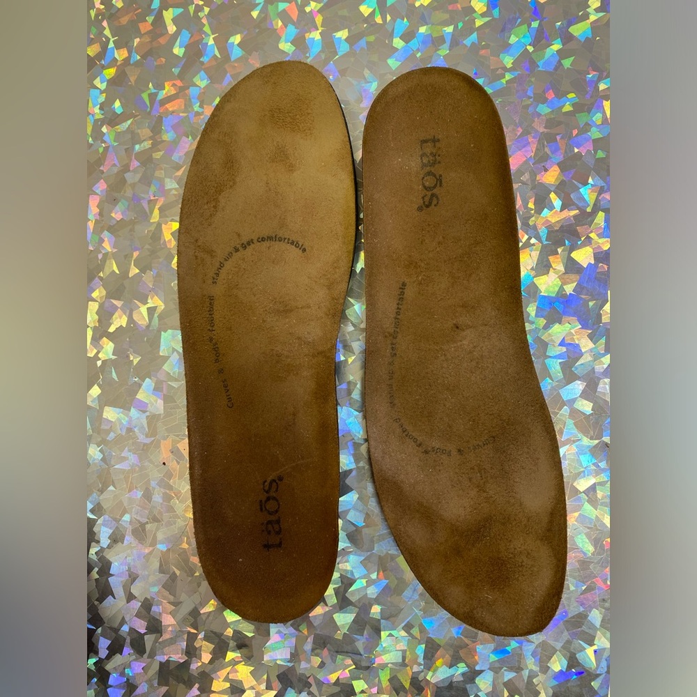 Taos Mary Jane Flats Removable Comfort Footbed Taupe Neutral Sz 37 / 6.5 Approx - Picture 6 of 14